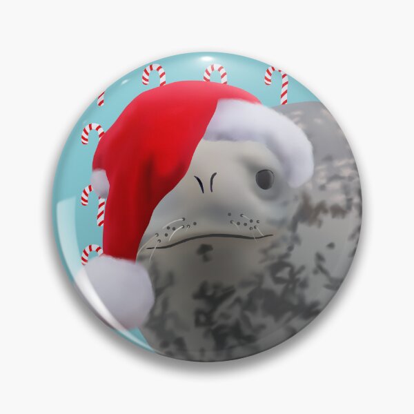 Item preview, Friendly Leopard Seal Santa designed and sold by GivernyKate.