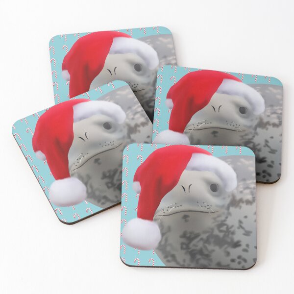 Item preview, Friendly Leopard Seal Santa designed and sold by GivernyKate.