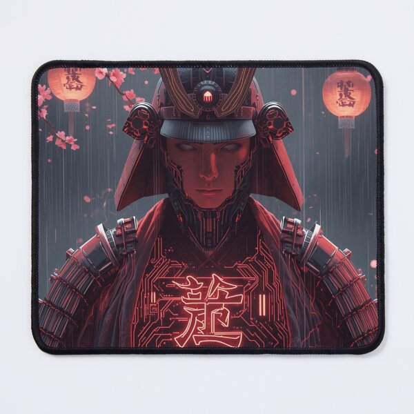 Item preview, Neo-Edo Cyber Samurai Cherry Blossom Tech Warrior designed and sold by Element Horizon Studio.