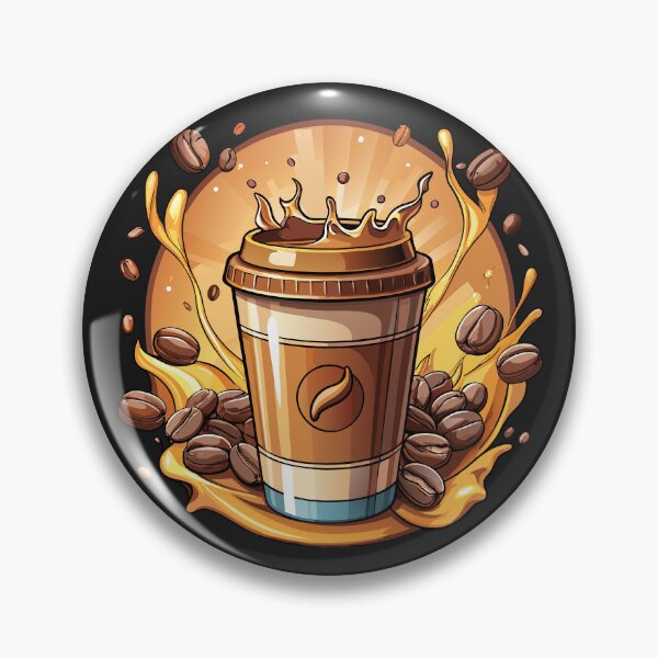 Artikelvorschau, Kaffeespritzer mit Bohnen und Tasse Illustration auf transparentem Hintergrund entworfen und verkauft von NutmegsDesign.