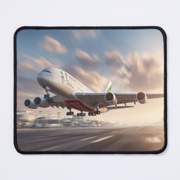 Item preview, The Emirates Superjumbo Lifting From the Runway as Passengers Look On designed and sold by Skyframe Aviation.