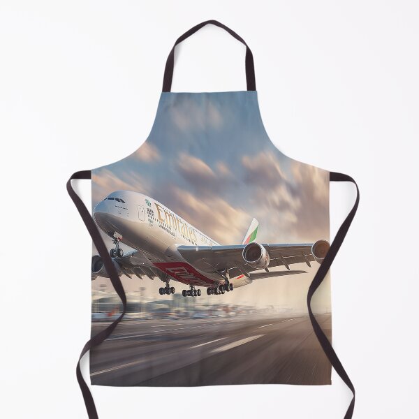 Item preview, The Emirates Superjumbo Lifting From the Runway as Passengers Look On designed and sold by Skyframe Aviation.