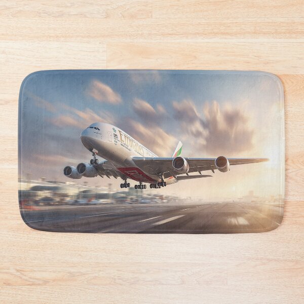 Item preview, The Emirates Superjumbo Lifting From the Runway as Passengers Look On designed and sold by Skyframe Aviation.