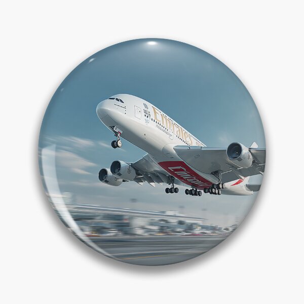 Item preview, Emirates Airbus A380 Starting Its Takeoff Roll on a Hot Afternoon designed and sold by Skyframe Aviation.