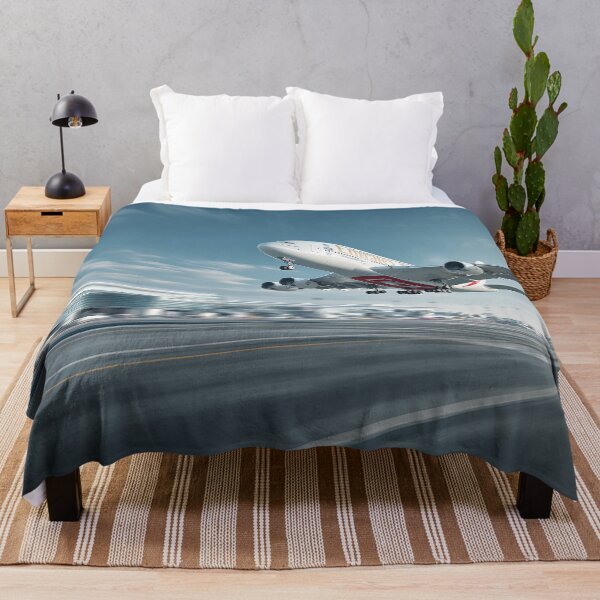 Item preview, Emirates Airbus A380 Starting Its Takeoff Roll on a Hot Afternoon designed and sold by Skyframe Aviation.