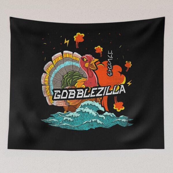 Item preview, Gobblezilla Happy Humor Thanksgiving Quote Retro Style Funny designed and sold by nguyenconguan80.