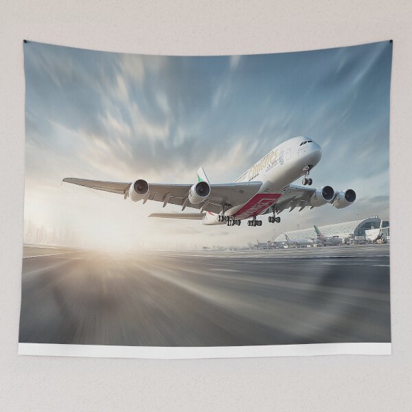 Item preview, Emirates Airbus A380 Starting Its Takeoff designed and sold by Skyframe Aviation.