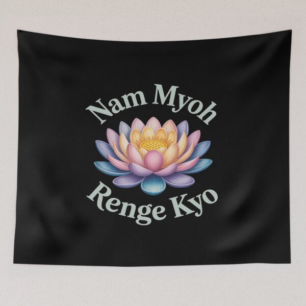 Item preview, Nam Myoho Renge Kyo Daimoku Lotus Flower designed and sold by JaskconLIfe23.