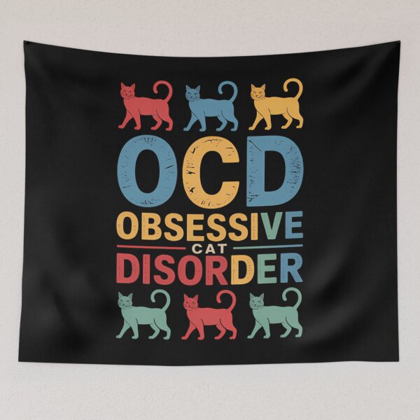Item preview, Ocd Obsessive Cat Funny Cat Lovers Support Cute Cat Kitten designed and sold by SusanaKlein.