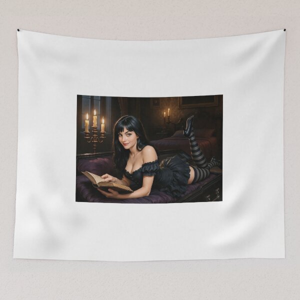 Item preview, Goth girl reading coffin   designed and sold by CathryneDelamort.