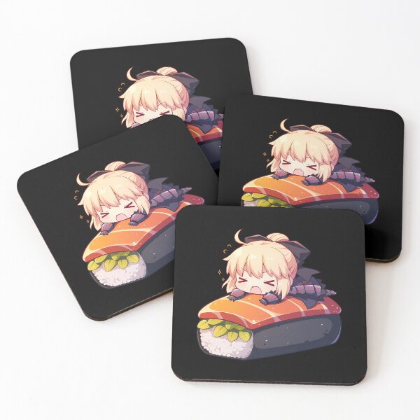 Item preview, Saber Alter Fate Stay Night Anime Girl Kawaii Chibi Sushi Roll designed and sold by CarlosBender.
