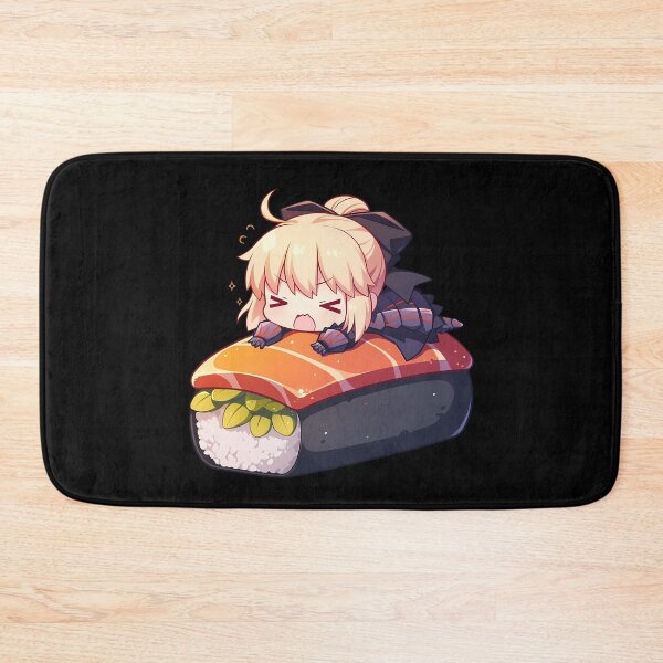 Item preview, Saber Alter Fate Stay Night Anime Girl Kawaii Chibi Sushi Roll designed and sold by CarlosBender.