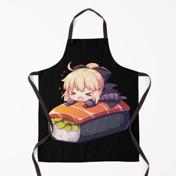 Item preview, Saber Alter Fate Stay Night Anime Girl Kawaii Chibi Sushi Roll designed and sold by CarlosBender.