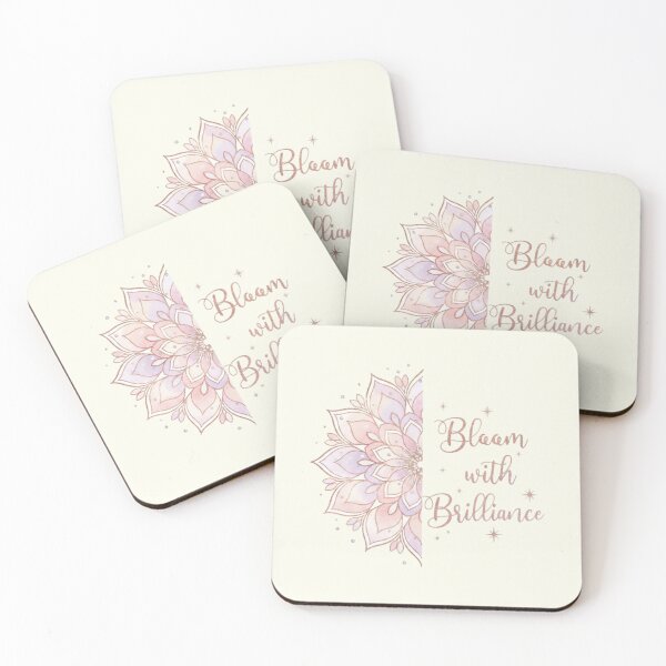 Item preview, Elegant Mandala Bloom With Brilliance Quote designed and sold by Furr-n-Purr.