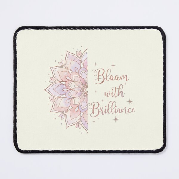 Item preview, Elegant Mandala Bloom With Brilliance Quote designed and sold by Furr-n-Purr.