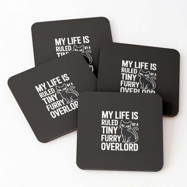 Item preview, My Life Is Ruled By A Tiny Furry Overlord Cat Lover Men Women Girls Kids designed and sold by ControlCenter.