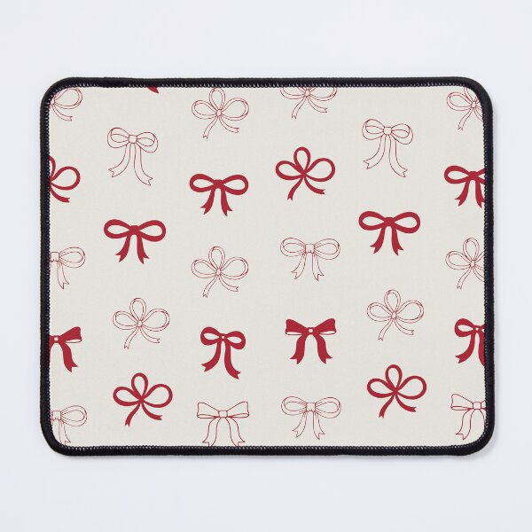 Item preview, Coquette Style Red Bows Ribbons Pattern designed and sold by OneKindMakers.