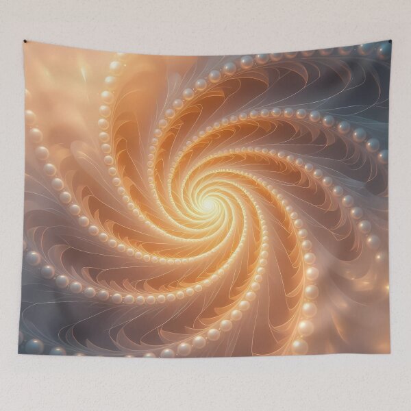 Item preview, Elegant Spiral of Pearls, Pearl Spiral Art (image size 8320x12480) designed and sold by Digital-Davinci.