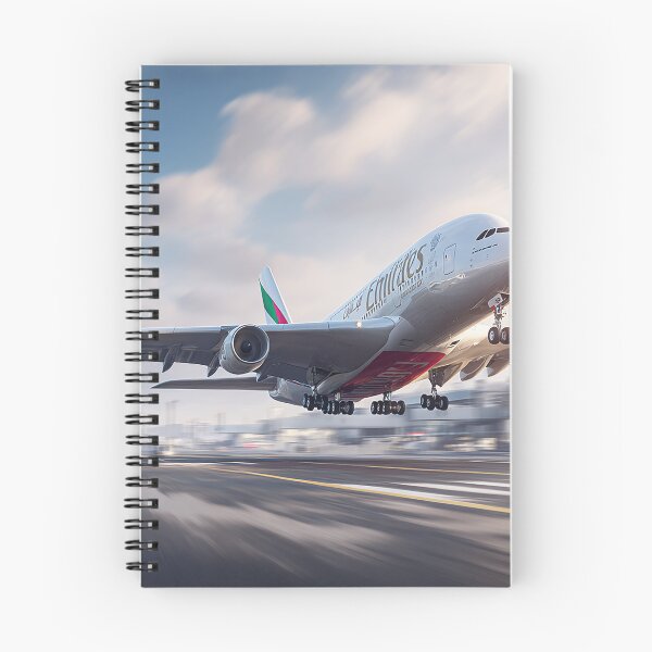 Item preview, Emirates Double Deck A380 Breaking Free of the Ground on a Hot Afternoon designed and sold by Skyframe Aviation.
