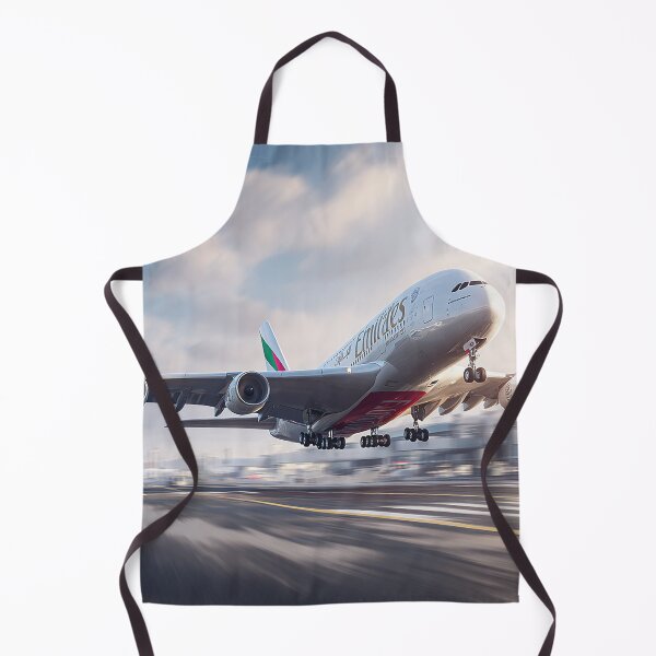Item preview, Emirates Double Deck A380 Breaking Free of the Ground on a Hot Afternoon designed and sold by Skyframe Aviation.