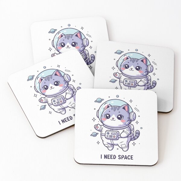 Item preview, I Need Space Astronaut Cat - Kawaii Space Theme Funny Gift designed and sold by TheEchoStudio.