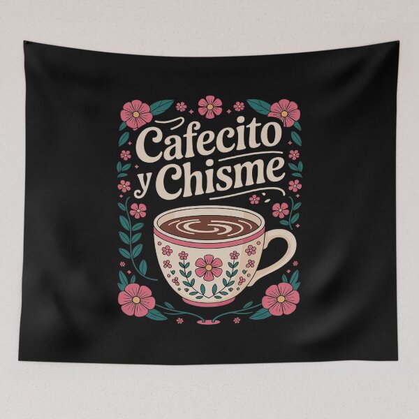 Item preview, Cafecito Y Chisme Mexican Floral Coffee Latina Hispanic  designed and sold by InspiredFoul.