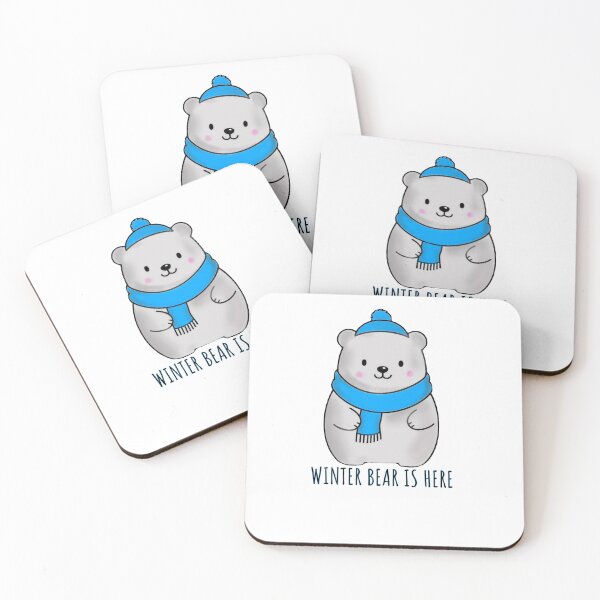 Item preview, Holiday Season Winter Bear Illustration | Kawaii Minimal Snowy Season Design designed and sold by dailyprintables.