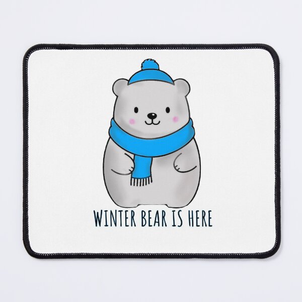 Item preview, Holiday Season Winter Bear Illustration | Kawaii Minimal Snowy Season Design designed and sold by dailyprintables.