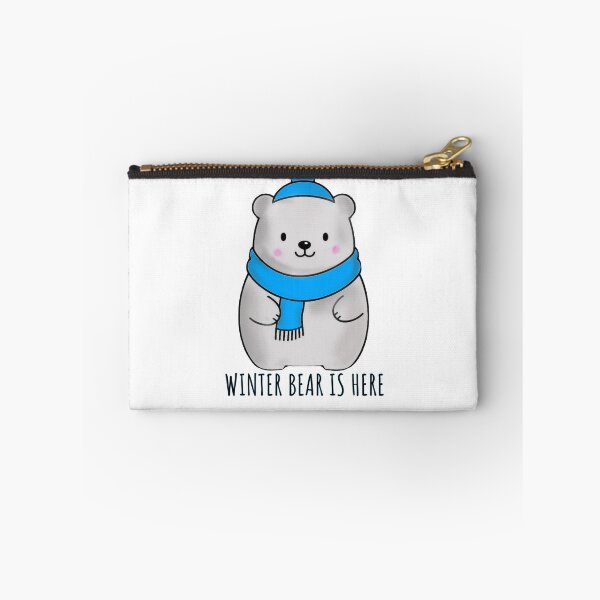 Item preview, Holiday Season Winter Bear Illustration | Kawaii Minimal Snowy Season Design designed and sold by dailyprintables.