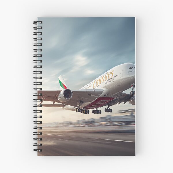 Item preview, Emirates Luxury A380 Beginning Its Ascent over the Tarmac designed and sold by Skyframe Aviation.