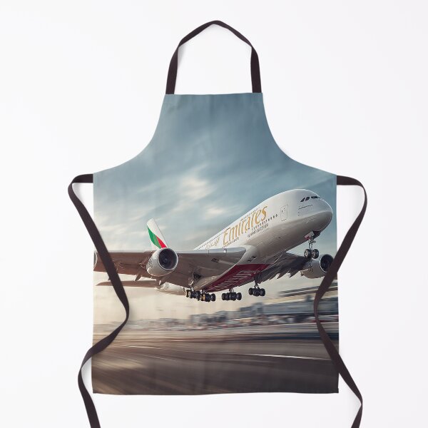 Item preview, Emirates Luxury A380 Beginning Its Ascent over the Tarmac designed and sold by Skyframe Aviation.