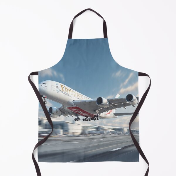 Item preview, Airbus A380 Emirates Rising From the Runway on a Warm Morning designed and sold by Skyframe Aviation.