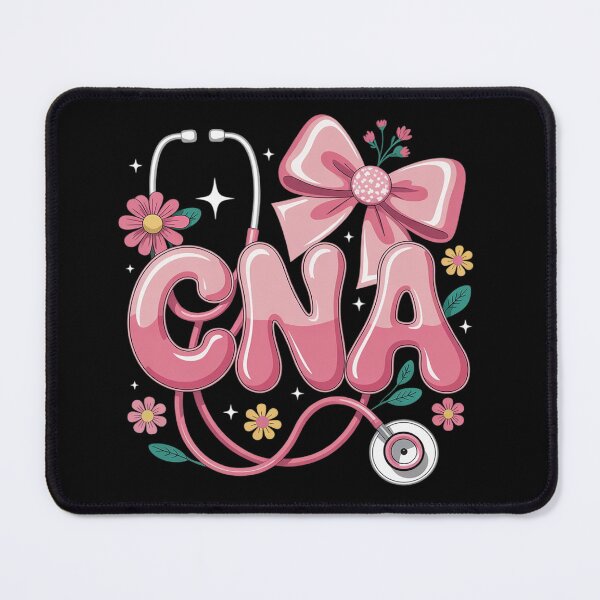 Item preview, Certified Nursing Assistant CNA Bow Floral Spring Nurse designed and sold by InspiredFoul.