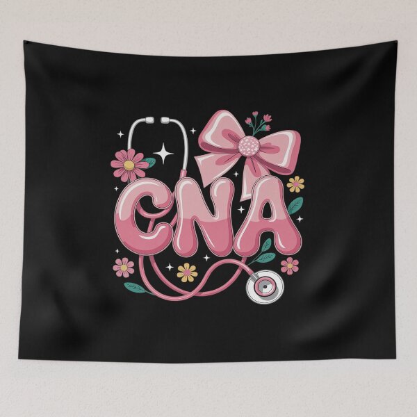 Item preview, Certified Nursing Assistant CNA Bow Floral Spring Nurse  designed and sold by InspiredFoul.