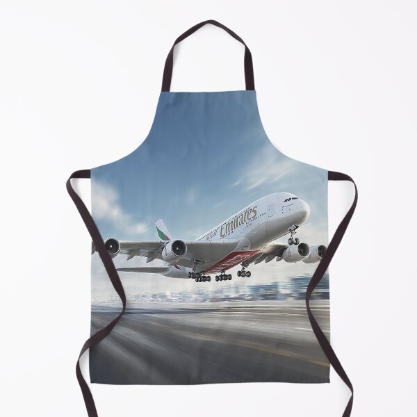 Item preview, Airbus A380 Emirates Rising From the Runway on a Warm Morning designed and sold by Skyframe Aviation.