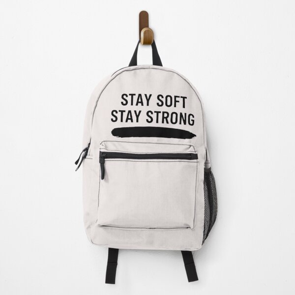 Item preview, Stay Soft Stay Strong Brushstroke Design - Motivational Quote designed and sold by TheEchoStudio.