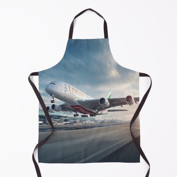 Item preview, Emirates Flagship A380 Climbing Gracefully Under Bright Sunlight designed and sold by Skyframe Aviation.