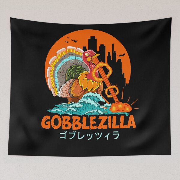 Item preview, Retro Humor Style Happy Gobblezilla Thanksgiving Funny Quote designed and sold by nguyenconguan80.