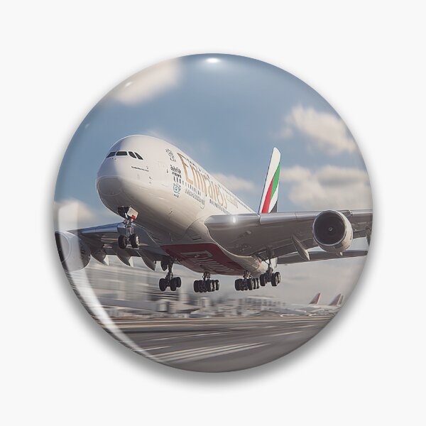 Item preview, Airbus A380 Emirates Taking Flight with Power and Grace designed and sold by Skyframe Aviation.