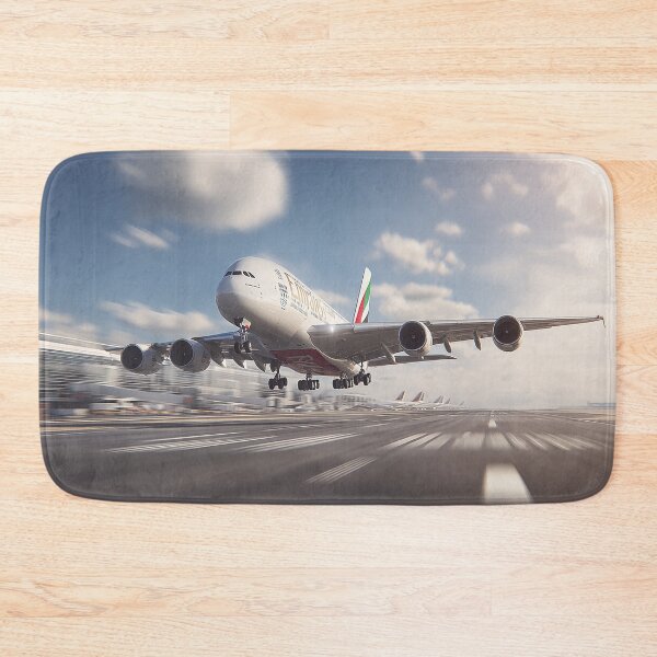 Item preview, Airbus A380 Emirates Taking Flight with Power and Grace designed and sold by Skyframe Aviation.