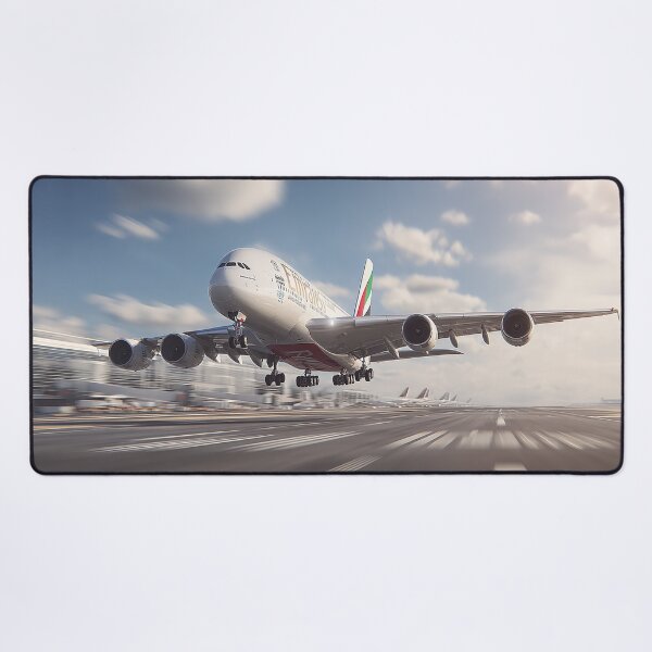 Item preview, Airbus A380 Emirates Taking Flight with Power and Grace designed and sold by Skyframe Aviation.