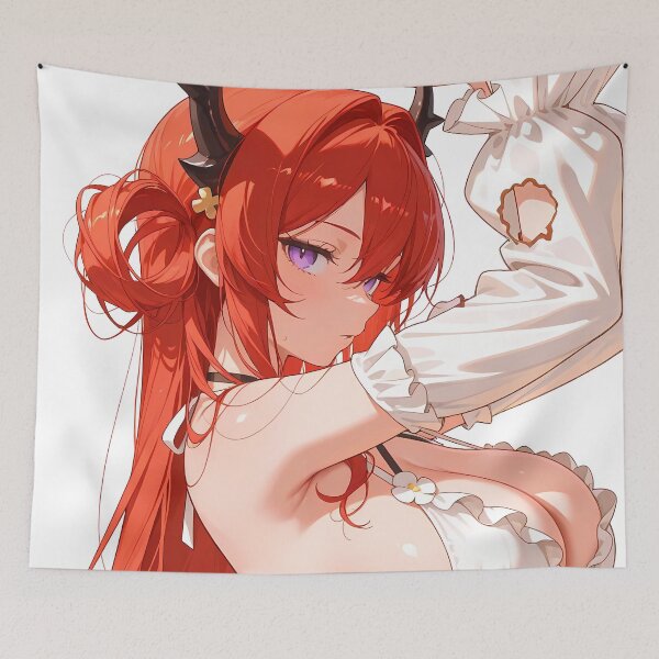 Item preview, Prelude Surtr Arknights White Dress Anime Girl Sunlight Moment designed and sold by CarlosBender.
