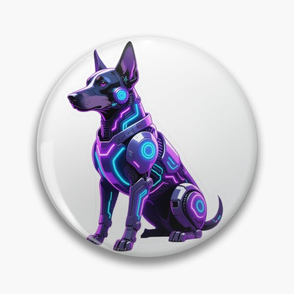 Item preview, Cyberdog — Neon Cyberpunk Tech Dog designed and sold by Malfinio.