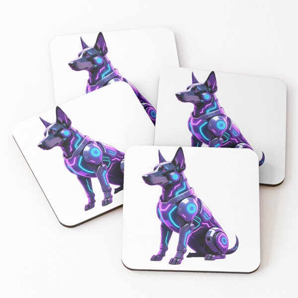 Item preview, Cyberdog — Neon Cyberpunk Tech Dog designed and sold by Malfinio.