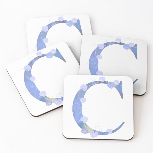 Item preview, Botanical Letter C Blue designed and sold by virgosunshine.