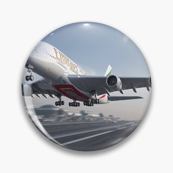 Item preview, Emirates Flagship A380 Breaking Free of the Ground in Stunning Visibility designed and sold by Skyframe Aviation.