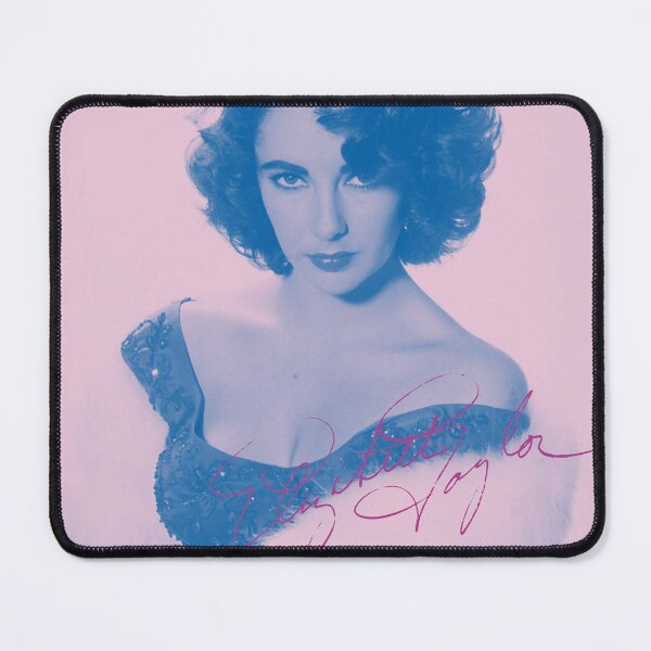 Item preview, Elizabeth Taylor Signature - Lavender-Navy Duotone Pop Art Portrait designed and sold by harmoneer.