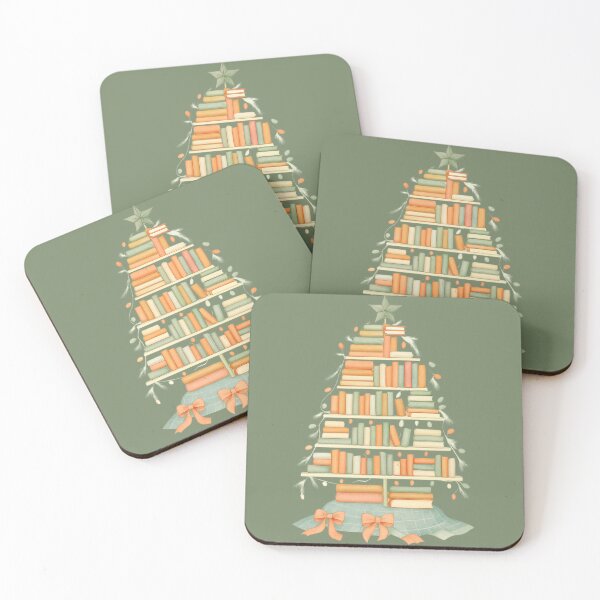 Item preview, Book Lover Christmas Tree – Holiday Tree Made of Books Design designed and sold by baggycatsworld.
