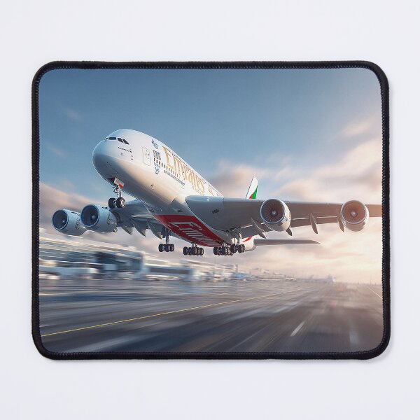 Item preview, Emirates Long Haul A380 Taking Off with Engines Roaring designed and sold by Skyframe Aviation.