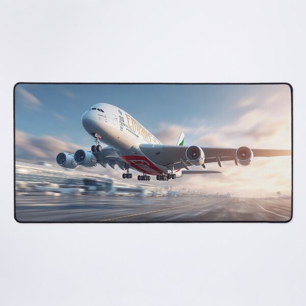 Item preview, Emirates Long Haul A380 Taking Off with Engines Roaring designed and sold by Skyframe Aviation.